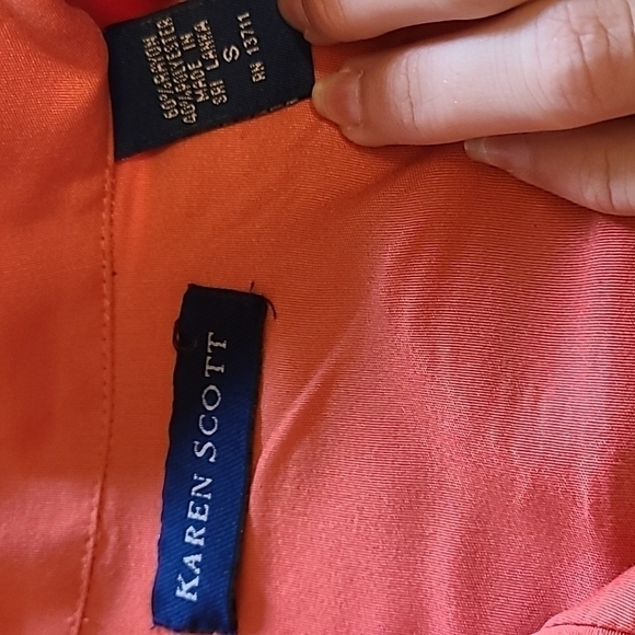 𝅺karen Scott | Pink Short Sleeve Button Down - Picture 3 of 3